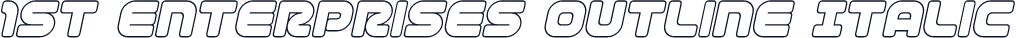 1st Enterprises Outline Italic