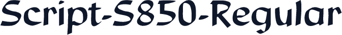 Script-S850-Regular
