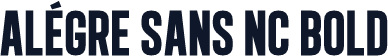 Alégre Sans NC Bold