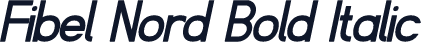 Fibel Nord Bold Italic
