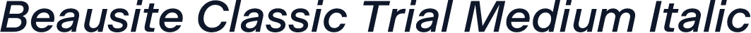 Beausite Classic Trial Medium Italic