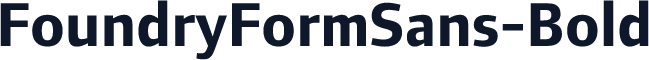 FoundryFormSans-Bold
