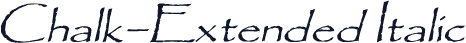 Chalk-Extended Italic