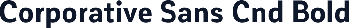Corporative Sans Cnd Bold