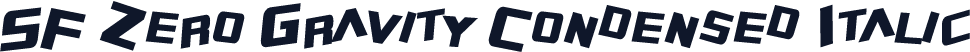 SF Zero Gravity Condensed Italic