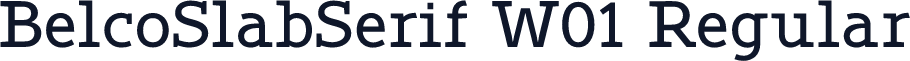 BelcoSlabSerif W01 Regular