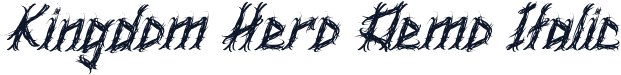 Kingdom Hero Demo Italic
