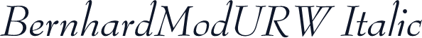 BernhardModURW Italic