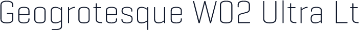 Geogrotesque W02 Ultra Lt