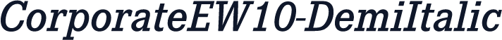 CorporateEW10-DemiItalic