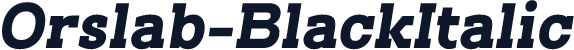 Orslab-BlackItalic