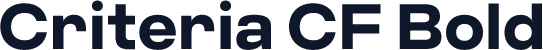 Criteria CF Bold