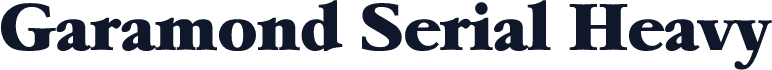 Garamond Serial Heavy
