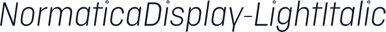 NormaticaDisplay-LightItalic