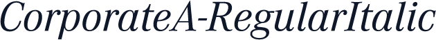 CorporateA-RegularItalic