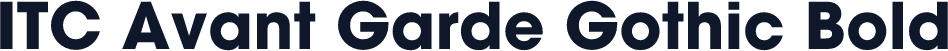 ITC Avant Garde Gothic Bold