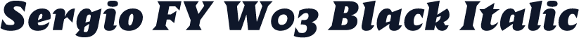 Sergio FY W03 Black Italic