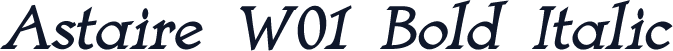 Astaire W01 Bold Italic