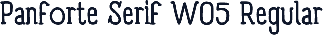 Panforte Serif W05 Regular