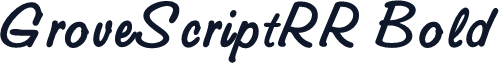 GroveScriptRR Bold
