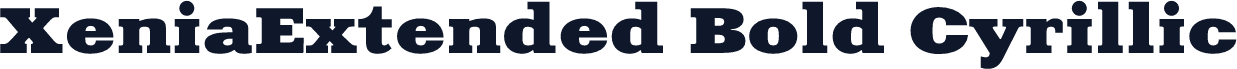 XeniaExtended Bold Cyrillic