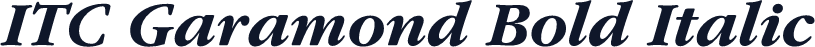 ITC Garamond Bold Italic
