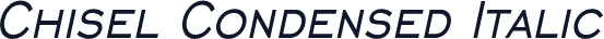 Chisel Condensed Italic