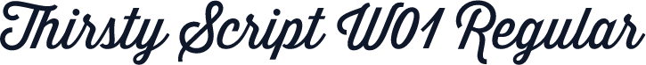 Thirsty Script W01 Regular