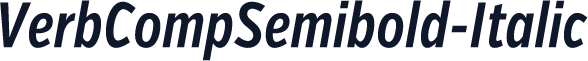VerbCompSemibold-Italic