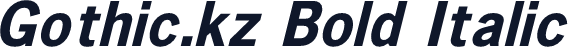 Gothic.kz Bold Italic