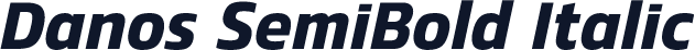 Danos SemiBold Italic