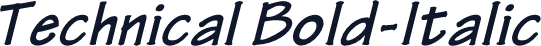 Technical Bold-Italic
